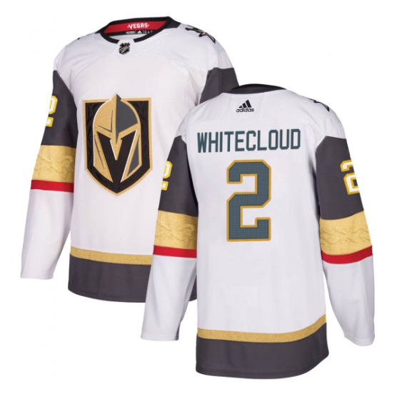 Men's Vegas Golden Knights #2 Zach Whitecloud White Stitched Jersey Men's Vegas Golden Knights #2 Zach Whitecloud White Stitched Jersey